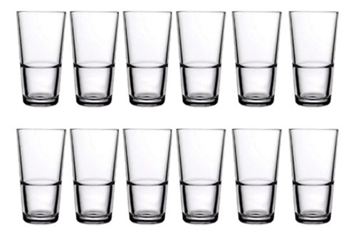 Set of 12 Casablanca Long Drink Glasses by Pasabahce - 300cc 0