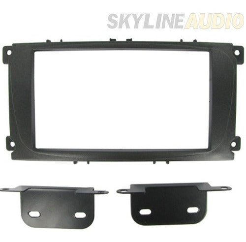 Double Din Stereo Adapter Frame for Ford Focus 2 Black 0