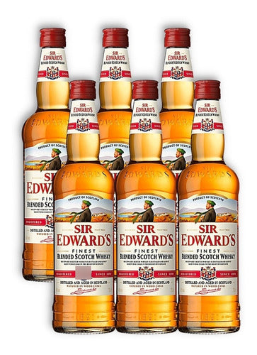 Sir Edward's Finest Whisky Blended Scotch Caja X6u 700ml 0