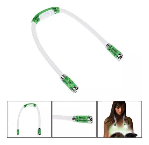 Alitrade Portable Double Flexible Neck LED Reading Light 0