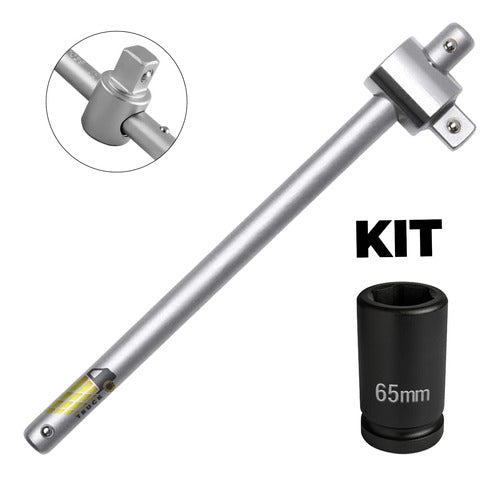 Kit Soquete De Impacto 1 Pol  65mm + Cabo De Força 1 Pol 1