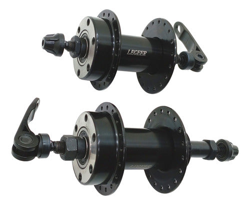 Pair of Steel Ball Bearing Bicycle Hubs for 36-Hole Discs 0