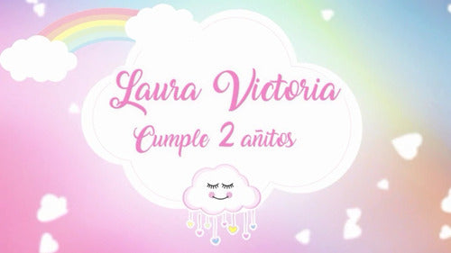 Invitación Digital Vídeo Animado Tarjeta Lluvia De Amor Nube 0