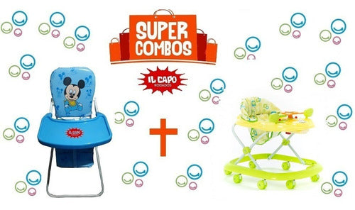 Combo Folding Baby High Chair + Walker with Sounds 5