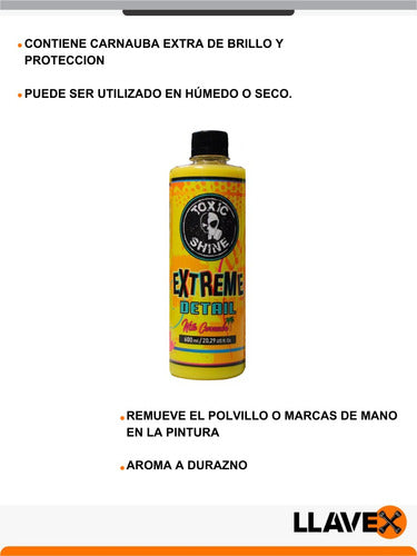 Toxic Shine Cera Abrillantador Extreme Detail Brillo Final 1