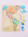 TK Wooden Puzzle of America: Countries and Capitals 2