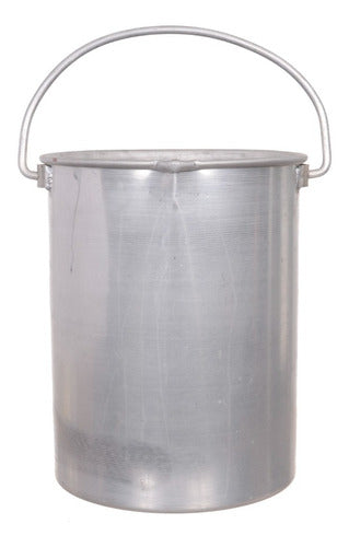 HIERGATH Aluminum Bucket 20 Liters with Handle and Spout 0