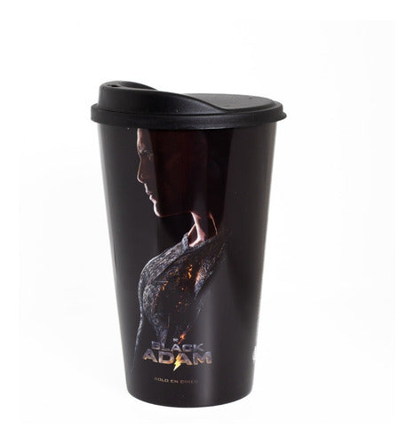 Vaso Black Adam Con Tapa Pico Café 1