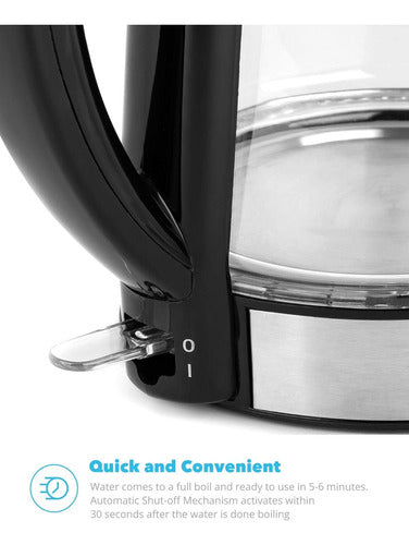 Zeppoli Rapid Boil Glass Kettle Stainless Steel 3