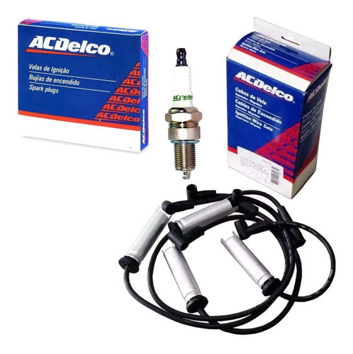 ACDelco Kit Cables And Spark Plugs Chevrolet Classic 1.4 LS With Installation 0