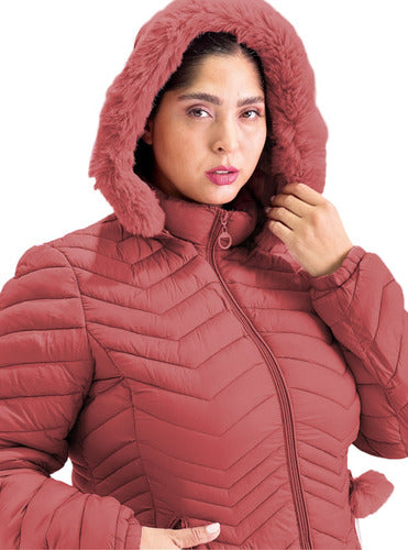 Women's Plus Size Long Jacket Hooded Warm Waterproof 7