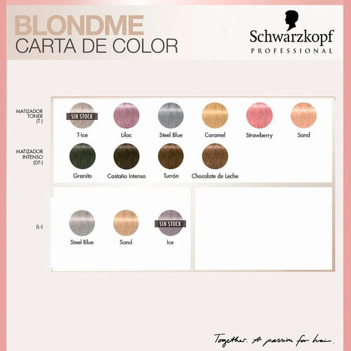 Schwarzkopf Blondme Kit X6 Tinturas Crema Matizadora 6C 1