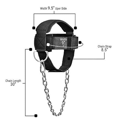 El Arnés De Cuello Dmoose Fitness Para Levantamiento De Pesa 1