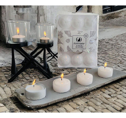 Iluminarte Night Candles White x12 3