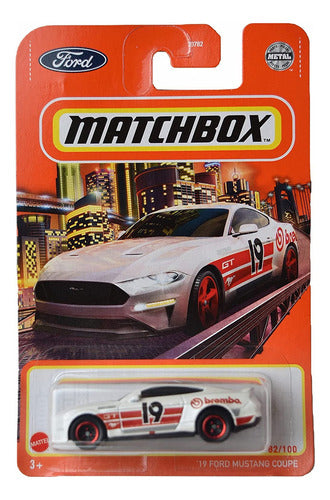 Matchbox Ford Mustang Coupe '19, [blanco] 82/100 0