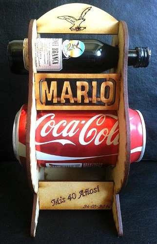 20 Caja Porta Fernet Y Coca Cola Souvenirs Fibrofacil 0