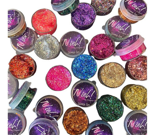 Nieh Glitter 15 Gel Glitter for Artistic Makeup 0