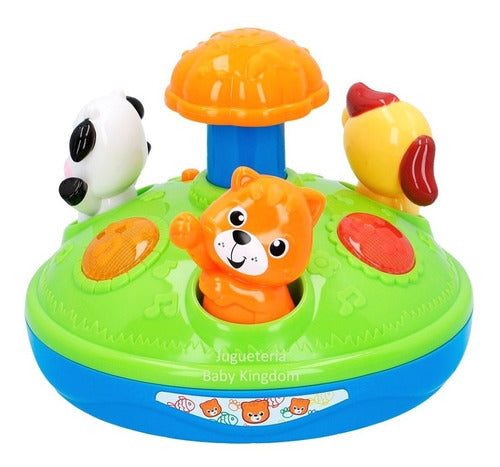 Winfun Musical Spinning Farm Toy for Babies and Toddlers 6