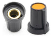10 Orange 17mm X 19mm Potentiometer Knobs with Bronze Bushing 0