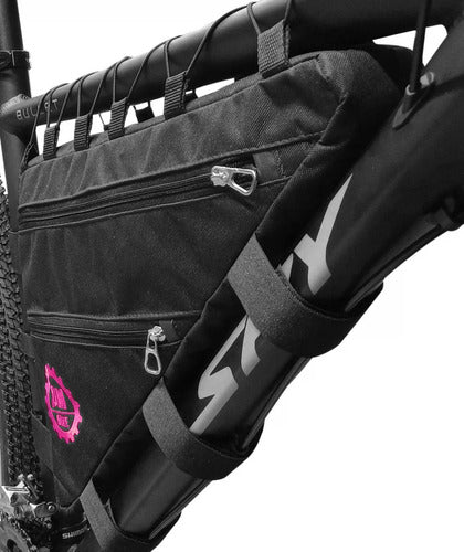 Triangle Bicycle Frame Bag with Double Compartment by Dm Bike 43