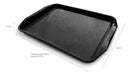 Pack of 20 Self-Service Fast Food Trays Gastronomy 45x37 Black 3