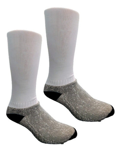 Mezgo White Soccer Socks Bulk 12 Pairs - Mf Blanco 0