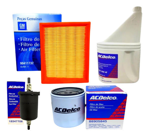 Kit Filtros + Aceite 10w40 Chevrolet Corsa 1.4 1.6 0