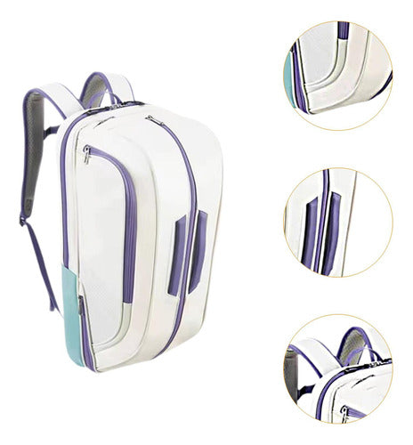 Mochila De Badminton Mochila Multifuncional Alças De Branco 2