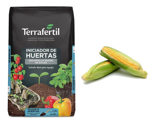 Sustrato Huertas Terrafertil 10lt Con Semillas De Choclo 0