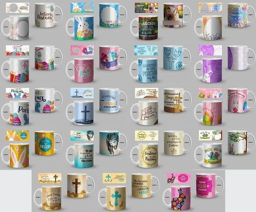 LadyD 20 Sublimation Templates Bunny Easter - Mugs 3