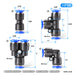 Tailonz Pneumatic 1/2 Inch Od Push To Connect Fittings Pneumatic Fittings Kit 20 Accessories Straight/Elbow/Tee/Splitters 1