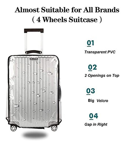 Jzrsuitcase Waterproof Suitcase Protectors for 50/60/71/76 cm 7