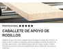 Caballete De Apoyo De Rodillos Plegable 650 - 1100 Mm Kwb 6