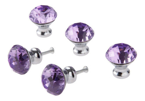 Crystal Diamond 5 Pcs Cupboard/Cabinet Dresser/Drawer/Wardrobe Handle Pull 1