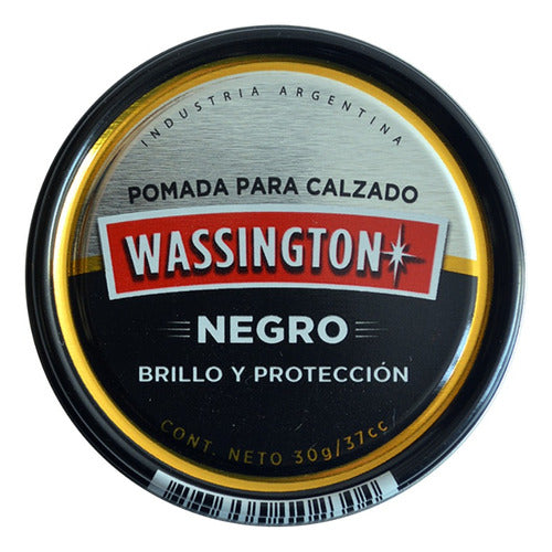 Wassington Pomada Para Calzado Negra X 30 Gr. 0