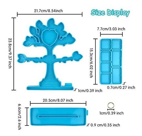 Kunyeah Silicone Mould for Epoxy Resin Family Memory Tree 1