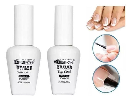 Cherimoya 15ml Base Coat + Top Coat Gel LED UV 0