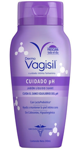 Jabón Líquido Dermo Vagisil Cuidado Ph 240ml 0