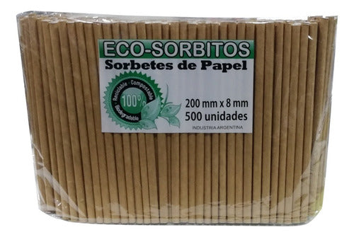 Eco Paper Straws - Eco-Sorbitos Pack of 500 Units 1