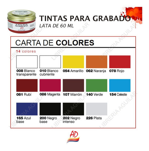 Artistica Dibu Xilographic Ink in Color - 60 ml 2