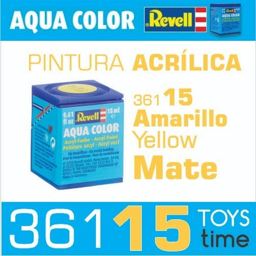Revell Acrylic Matte Paint Color 361 15 Yellow 1