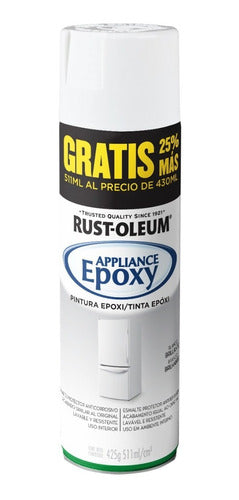 Set of 3 Rust-Oleum Bright White Appliance Epoxy Aerosols 340g 0