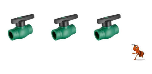 32mm Short-Handle Ball Valve - IPS Fusion - Pack of 2 1