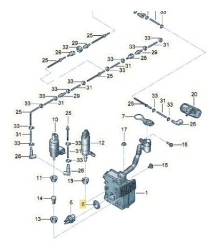 Volkswagen Original Windshield Seal Ring Vento 2