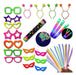 Kit Festa Neon 36 Adereços + 50 Pulseiras Neon Infantil 0