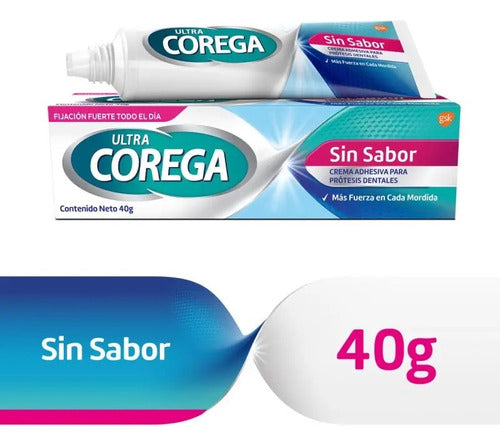 Corega Ultra Crema Sin Sabor 40gr 1