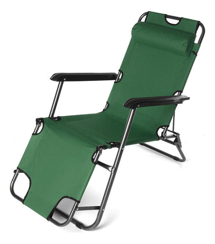 Pesca Online Silla Reposera Plegable Camping Playera Jardín Reforzada 3