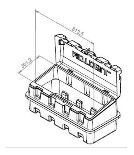 Caixa Ferramentas Maleta Box Caçamba Chevrolet S10 140 L 6