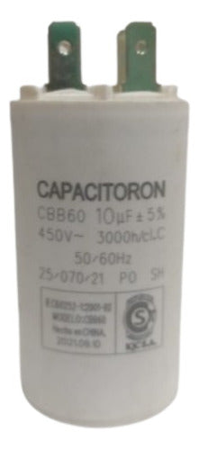 Capacitor Arranque 10uf 450v 50/60 Hz 0