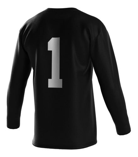 CCCp Yashin Black Long Sleeve Retro T-Shirt 2
